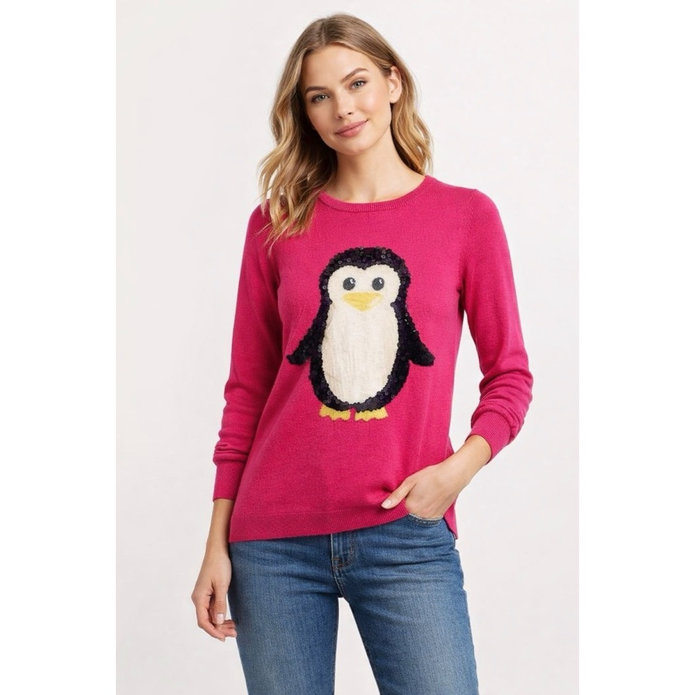 Penguin Pink Wool/Cashmere/Cotton Blend Crewneck  Sweater Size Medium